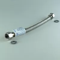 Сильфонная подводка для воды 3/4" г/г 30-60 см