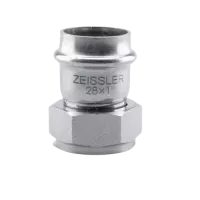 ZEISSLER Пресс-фитинг из нержавеющей стали с накидной гайкой 28x1"