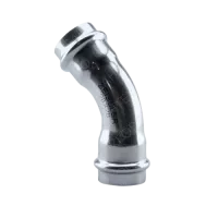 ZEISSLER Пресс-угольник двухраструбный из нержавеющей стали 45° 28mm
