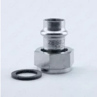 ZEISSLER Пресс-фитинг из нержавеющей стали с накидной гайкой 22x1/2"