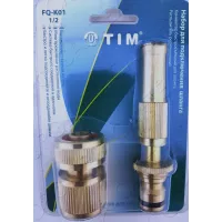 TIM Набор для шланга (коннектор +распылитель) 1/2" FQ-K01