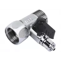 TiM Кран трехпроходной для подключения фильтра 1/2"-1/2"-1/4"  BL5827