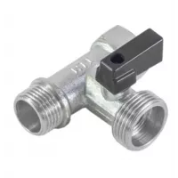 TIM Тройник быт. с шаровым краном компакт 1/2Fx3/4Mx1/2M BL5807std