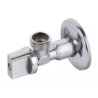 TIM Угловой кран с отражателем 1/2"*1/2" (хром) BL5832A