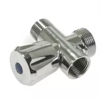 TIM Вентиль-тройник бытовой 1/2" * 3/4"* 1/2" (хром) BL5838